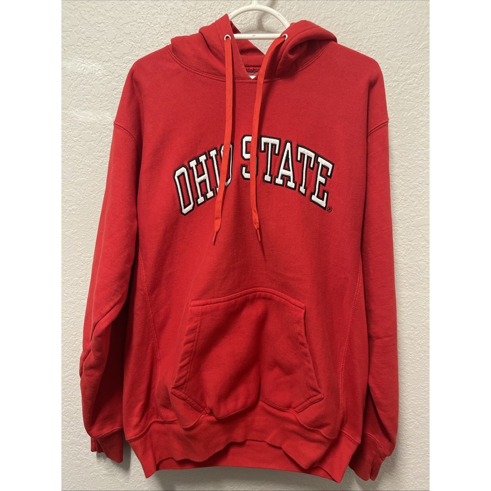 Ohio State University Buckeyes Pullover Hooded Sweatshirt Size Medium